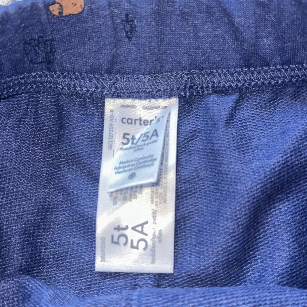 Carter's Beige and Navy Bear Matching Outfit - Picture 10 of 15